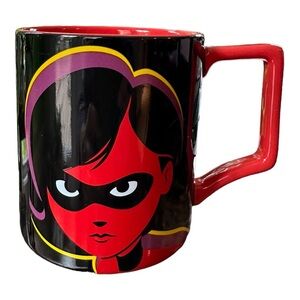 Disney Pixar The Incredibles Elastigirl Incredible Mom Mug Cup Black and Red
